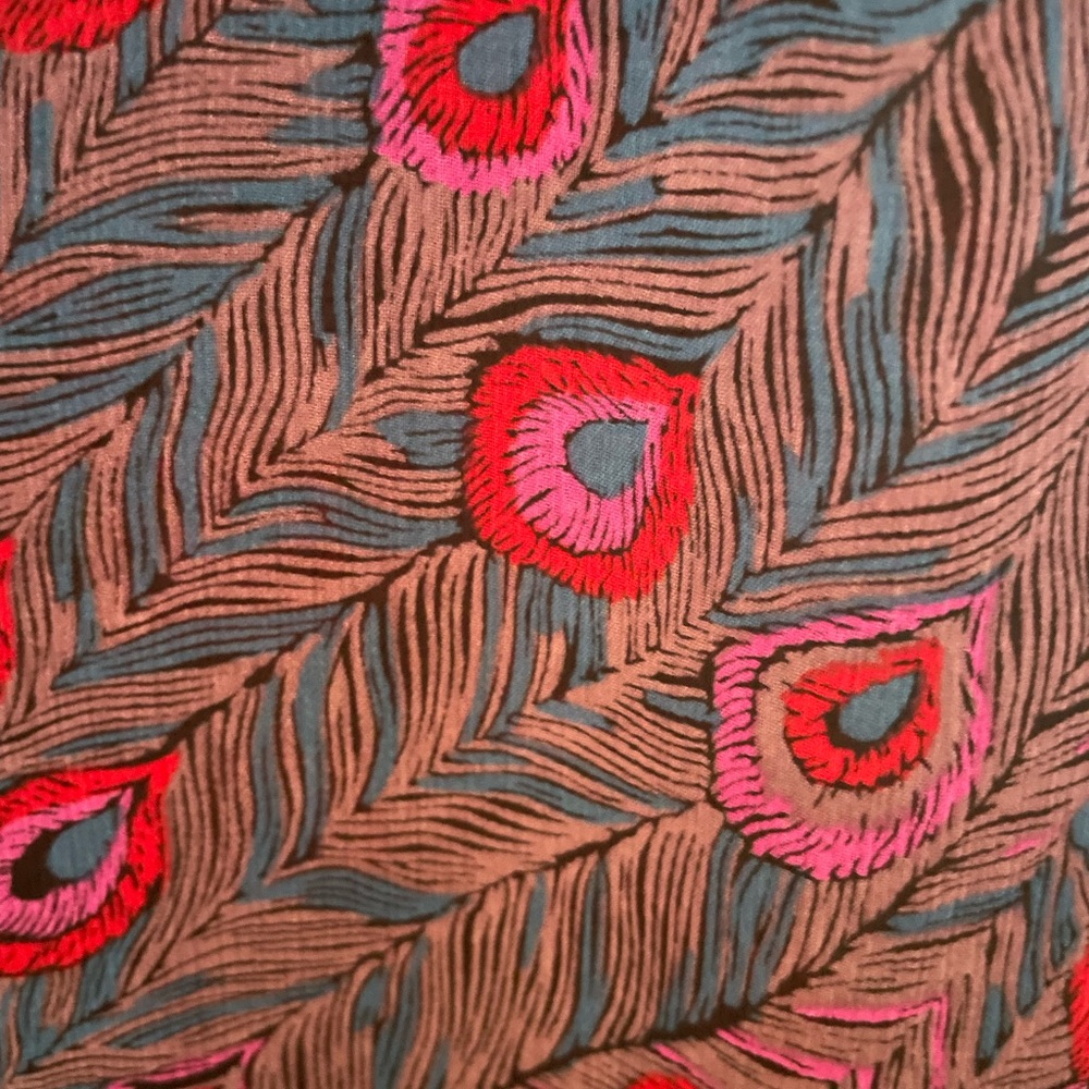 Peacock Feather Print Blouse